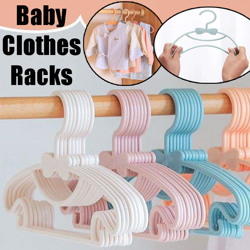 Baby Clothing Hanging Rack - Baby Hangers Plastic Kids Clothes Storage